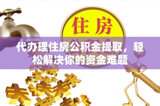 狮子代办理住房公积金提取，轻松解决你的资金难题