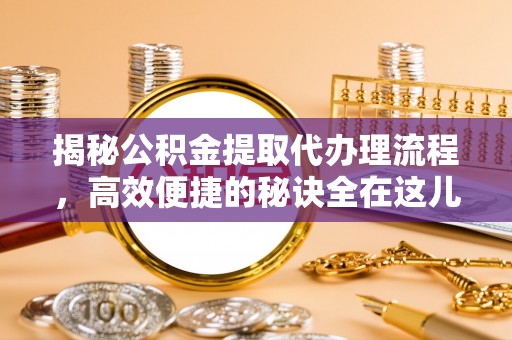 狮子揭秘公积金提取代办理流程，高效便捷的秘诀全在这儿