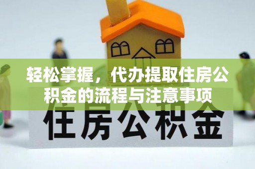 狮子轻松掌握，代办提取住房公积金的流程与注意事项
